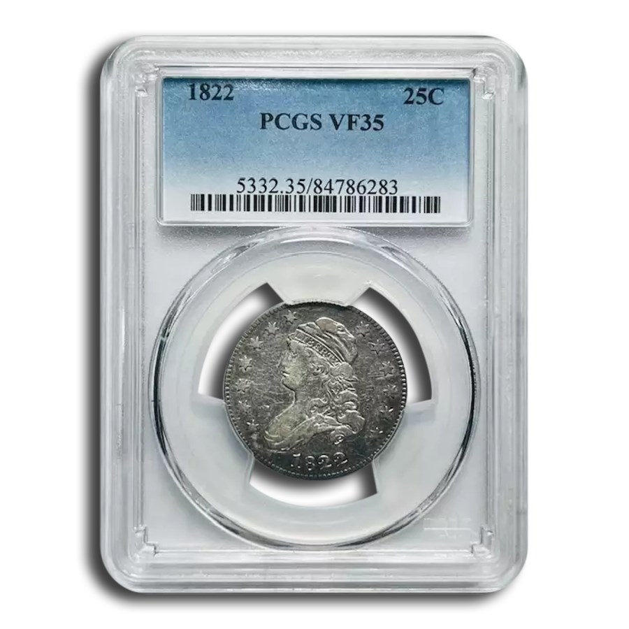 1822 Capped Bust Quarter VF-35 PCGS