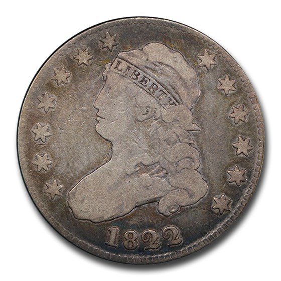 1822 Capped Bust Quarter VG-10 PCGS 1822 Capped Bust Quarter VG-10 PCGS