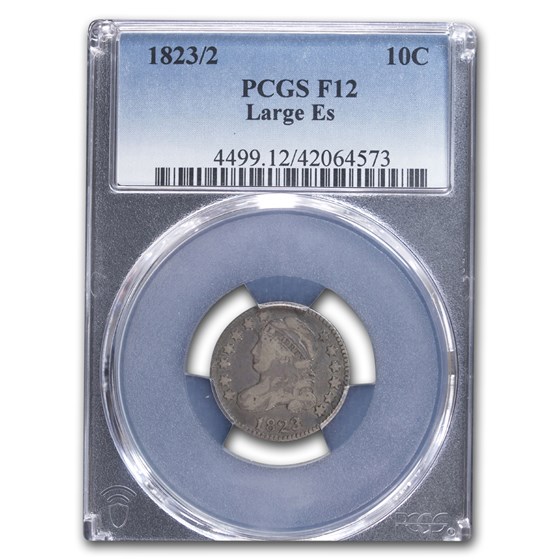 1823/2 Capped Bust Dime Fine-12 PCGS (Large E's) 1823/2 Capped Bust Dime Fine-12 PCGS (Large E's)