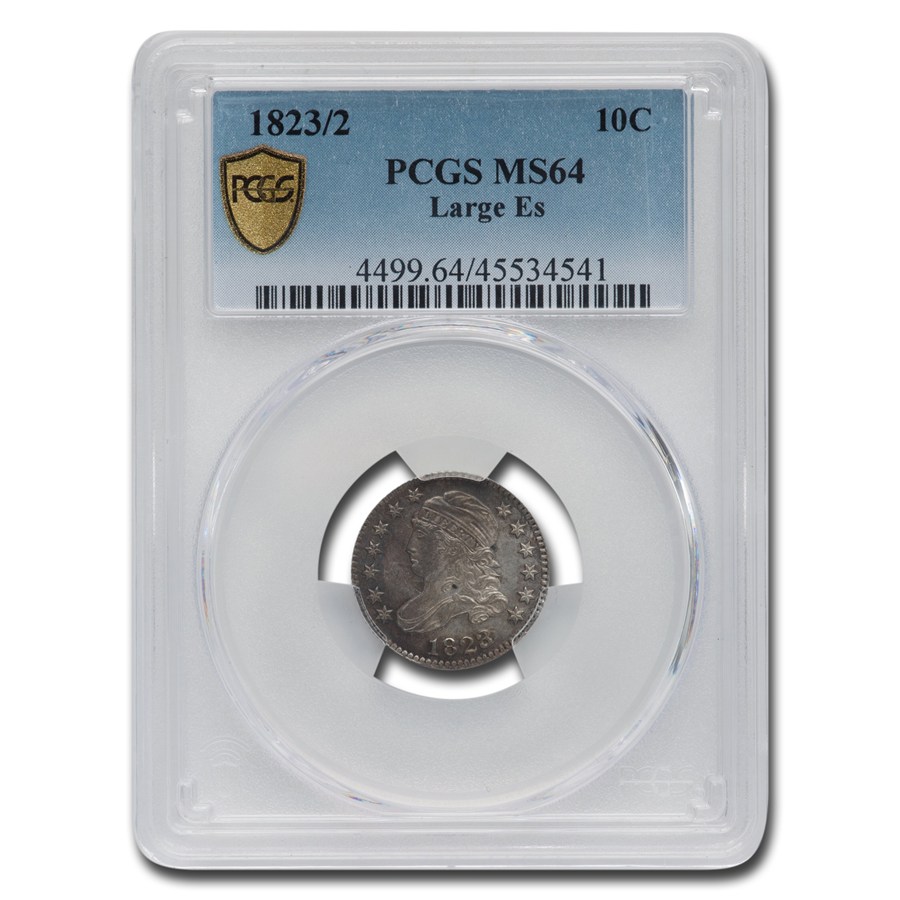 Buy 1823/2 Capped Bust Dime MS-64 PCGS (Large Es) | APMEX