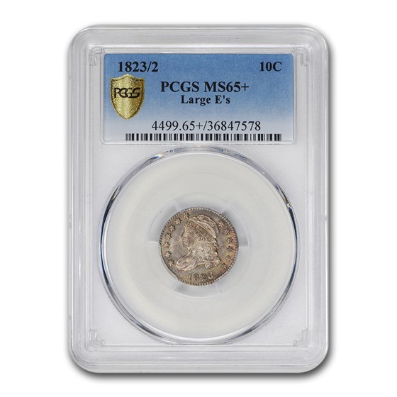 1823/2 Capped Bust Dime MS-65+ PCGS (Large E's) 1823/2 Capped Bust Dime MS-65+ PCGS (Large E's)