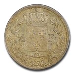 1823-A France Silver 1/2 Franc MS-62 PCGS