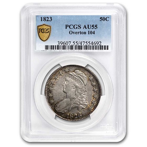 1823 Bust Half Dollar AU-55 PCGS 1823 Bust Half Dollar AU-55 PCGS