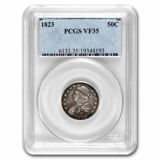 1823 Bust Half Dollar VF-35 PCGS
