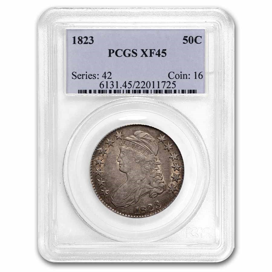 1823 Bust Half Dollar XF-45 PCGS