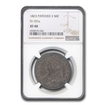 1823 Capped Bust Half Dollar XF-40 NGC (Patched 3, O-101a)