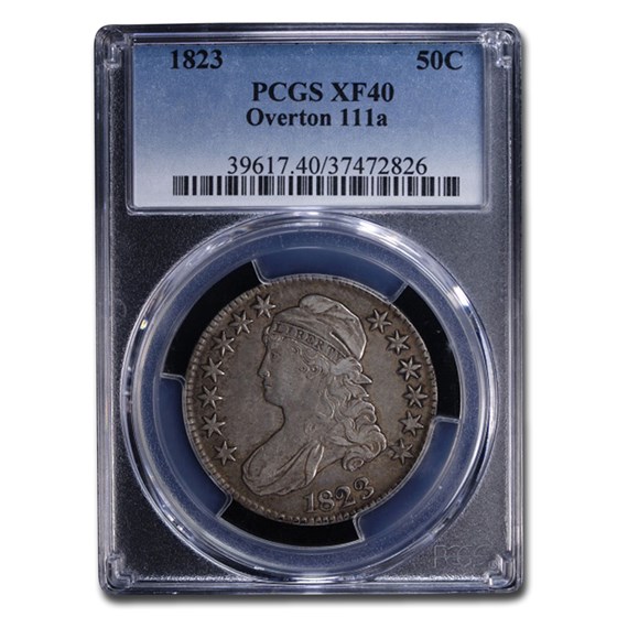 1823 Capped Bust Half Dollar XF-40 PCGS (Overton 111a) 1823 Capped Bust Half Dollar XF-40 PCGS (Overton 111a)