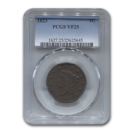1823 Large Cent VF-25 PCGS 1823 Large Cent VF-25 PCGS