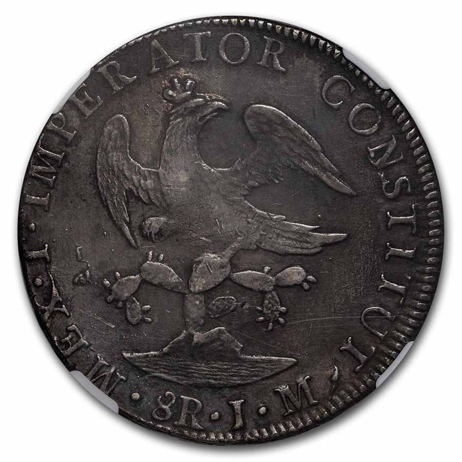Buy 1823 Mo-JM Mexico Silver 8 Reales XF-45 NGC | APMEX