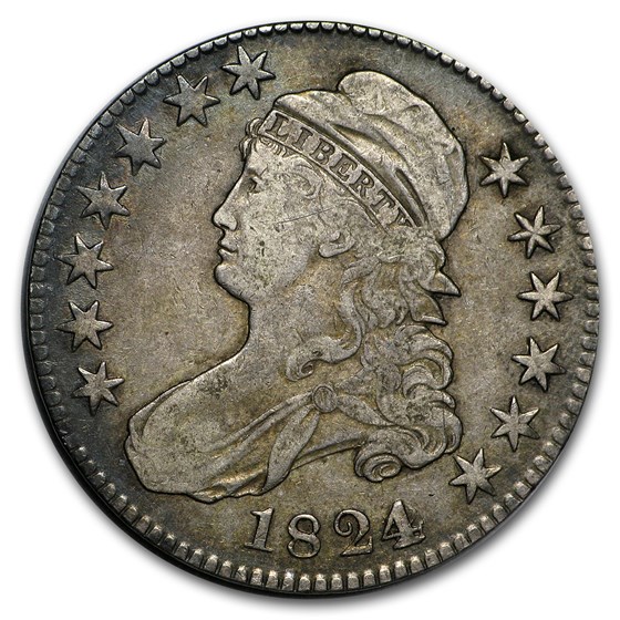 1824/0 Capped Bust Half Dollar VF 1824/0 Capped Bust Half Dollar VF