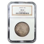 1824/4 Capped Bust Half Dollar MS-62 NGC