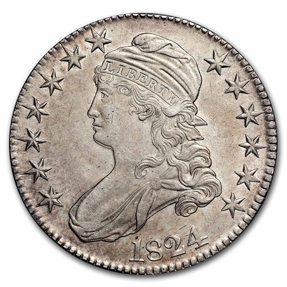 1824 Bust Half Dollar AU 1824 Bust Half Dollar AU