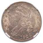 1824 Capped Bust Half Dollar AU-58 NGC