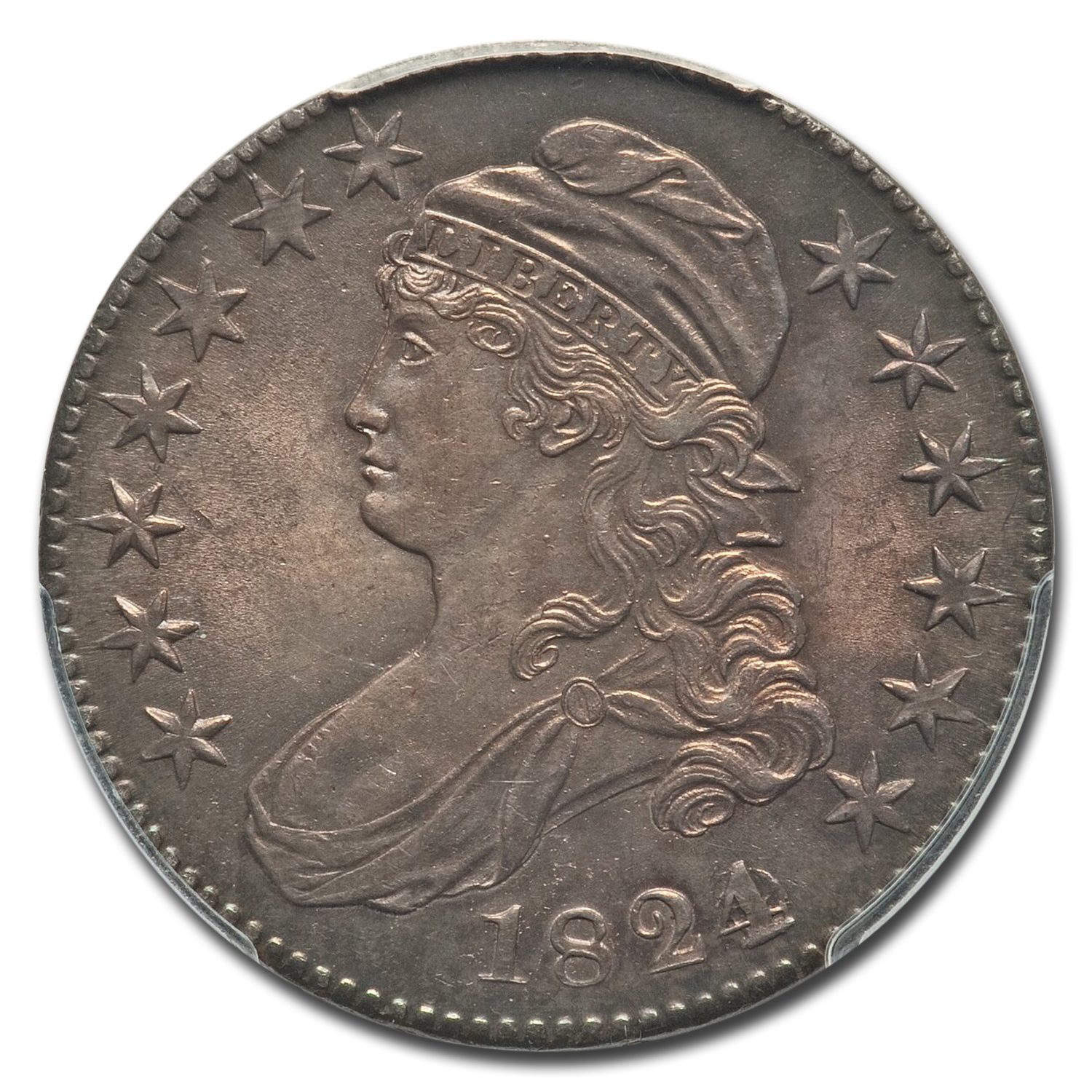 1824 (None) Phil Capped Bust Half Dollar Over Various Dates Value