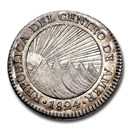1824-NG Central Amer. Rep. Silver Real MS-67 NGC
