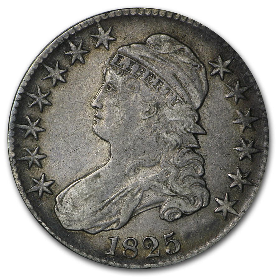 1825 Bust Half Dollar Fine