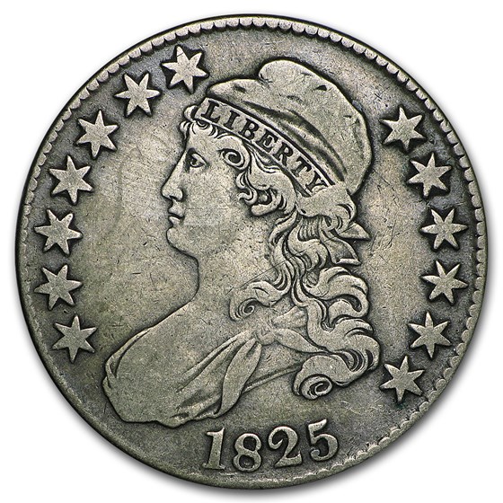 1825 Bust Half Dollar VF