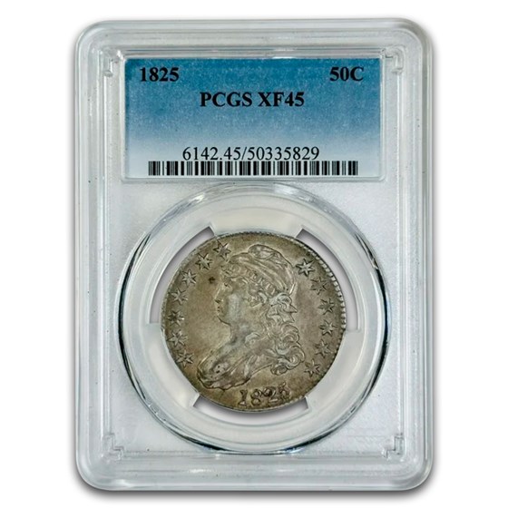1825 Bust Half Dollar XF-45 PCGS