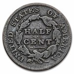 1825 Half Cent Good