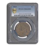 1825 Large Cent MS-62 PCGS (Brown)