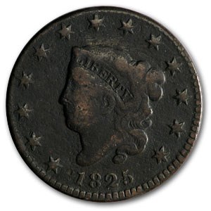 1825 Large Cent VG