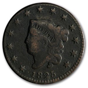 1825 Large Cent VG 1825 Large Cent VG