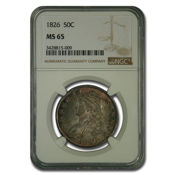 1826 Bust Half Dollar MS-65 NGC 1826 Bust Half Dollar MS-65 NGC