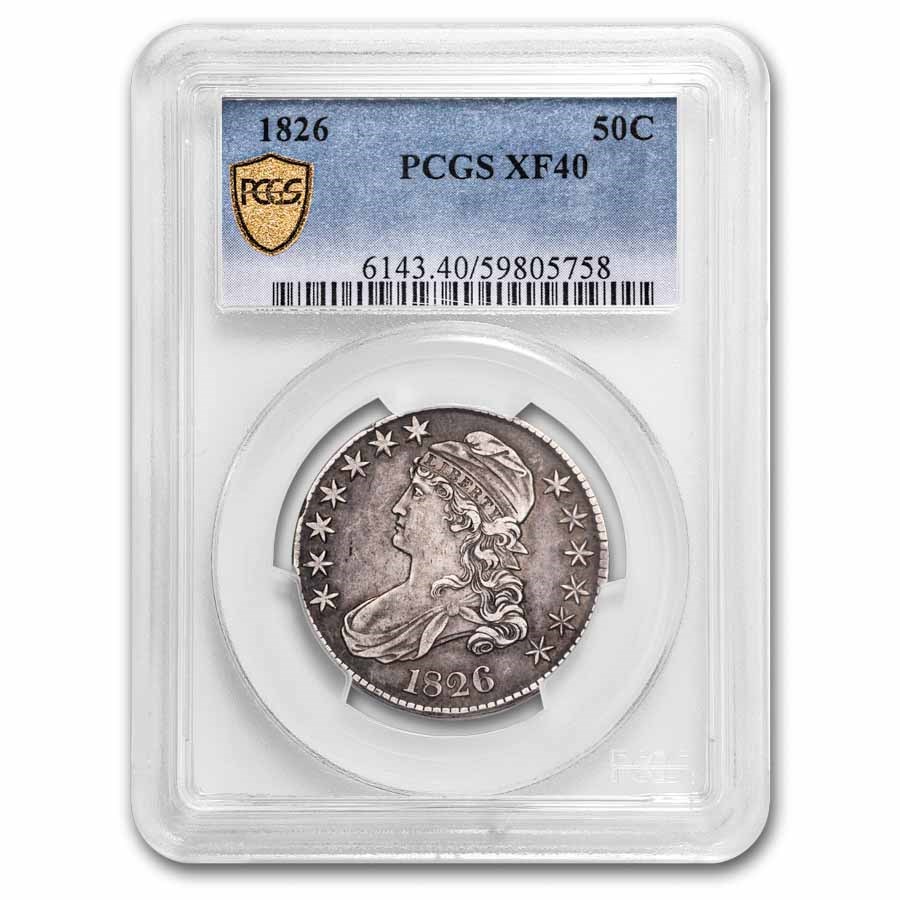 1826 Capped Bust Half Dollar XF-40 PCGS