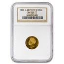 1826 Great Britain Gold Half Sovereign George IV PF-63 NGC