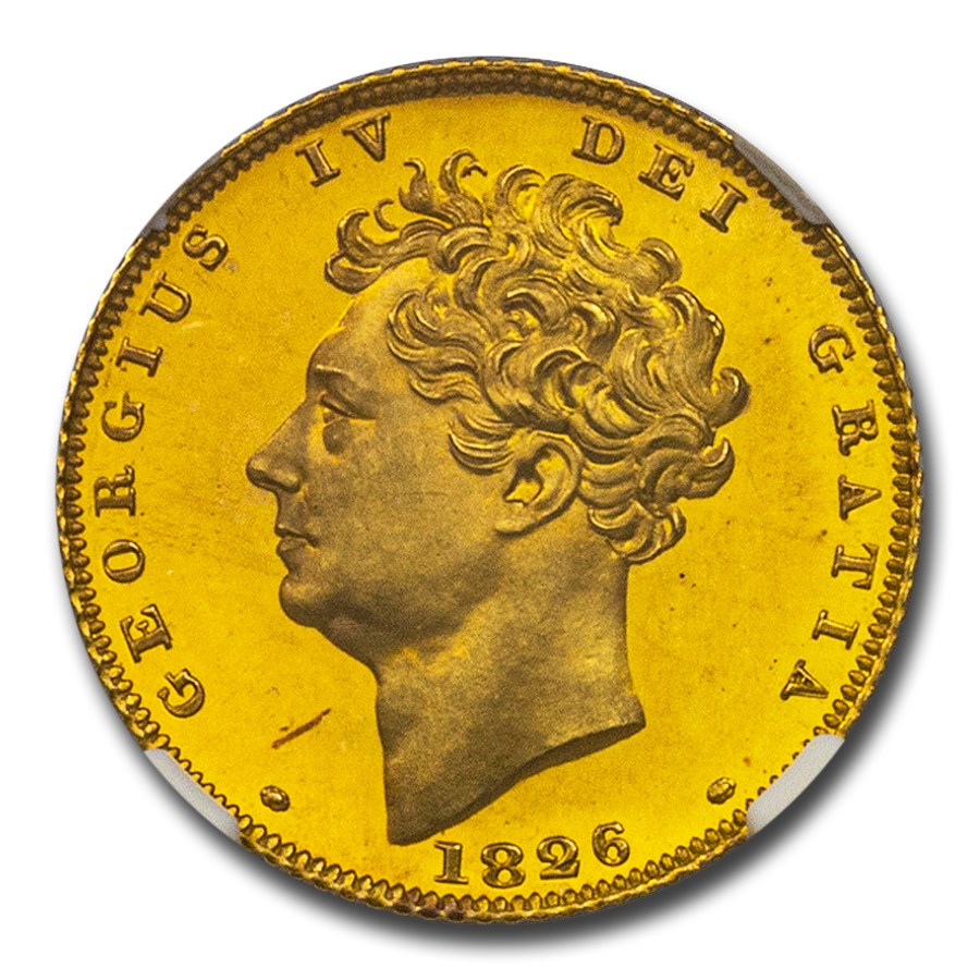 1826 Great Britain Gold Half Sovereign George IV PF-67 UCAM NGC
