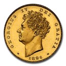 1826 Great Britain Gold Half-Sovereign PR-64 PCGS (CAMEO)