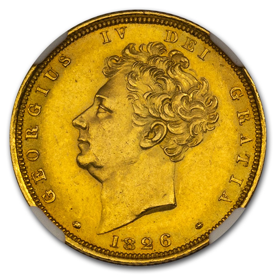Buy 1826 Great Britain Gold Sovereign George IV MS-61 NGC | APMEX