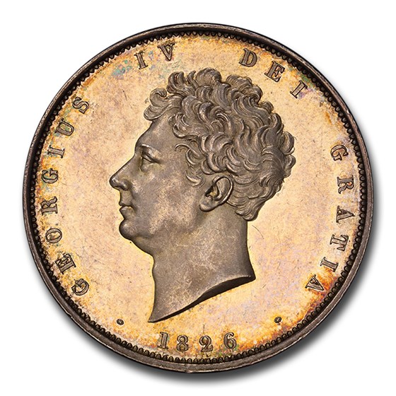 1826 Great Britain Silver Half Crown George IV PR-62 Cameo PCGS 1826 Great Britain Silver Half Crown George IV PR-62 Cameo PCGS
