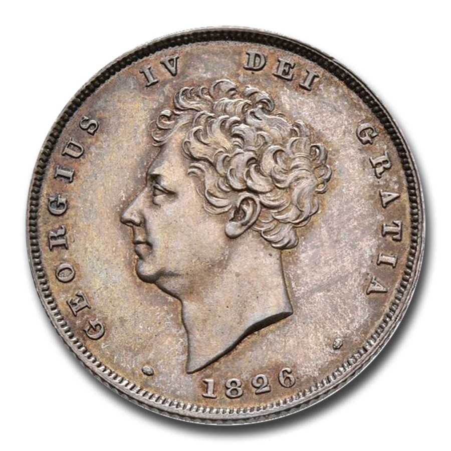 1826 Great Britain Silver Shilling George IV PF-64 NGC