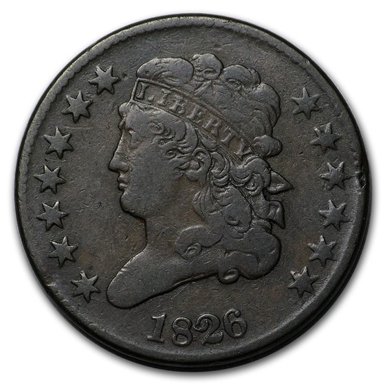 1826 Half Cent Fine 1826 Half Cent Fine