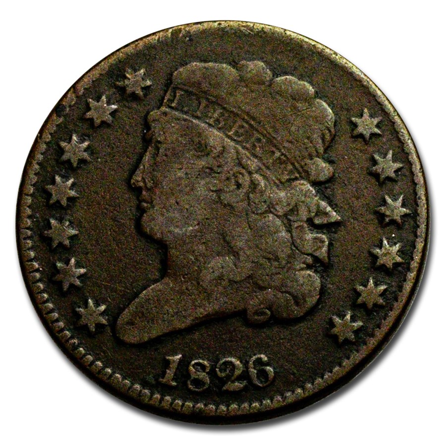 1826 Half Cent VG