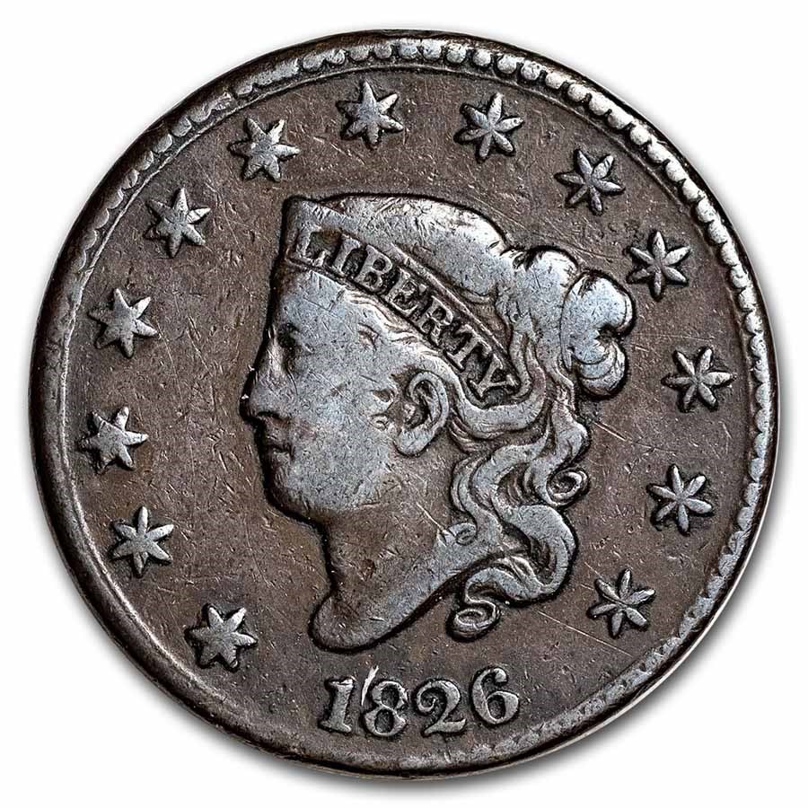 1826 Large Cent VF