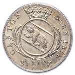 1826 Switzerland Bern Canton 2.5 Batzens MS-64 PCGS