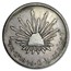1827-1870 Mexico Silver 4 Reales Cap & Rays Avg Circ
