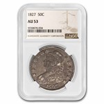 1827 Bust Half Dollar AU-53 NGC (Square Base 2)