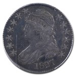 1827 Bust Half Dollar VF-35 PCGS (O-133, Square Base 2)