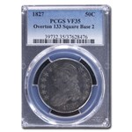 1827 Bust Half Dollar VF-35 PCGS (O-133, Square Base 2)