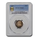 1827 Capped Bust Dime MS-65 PCGS