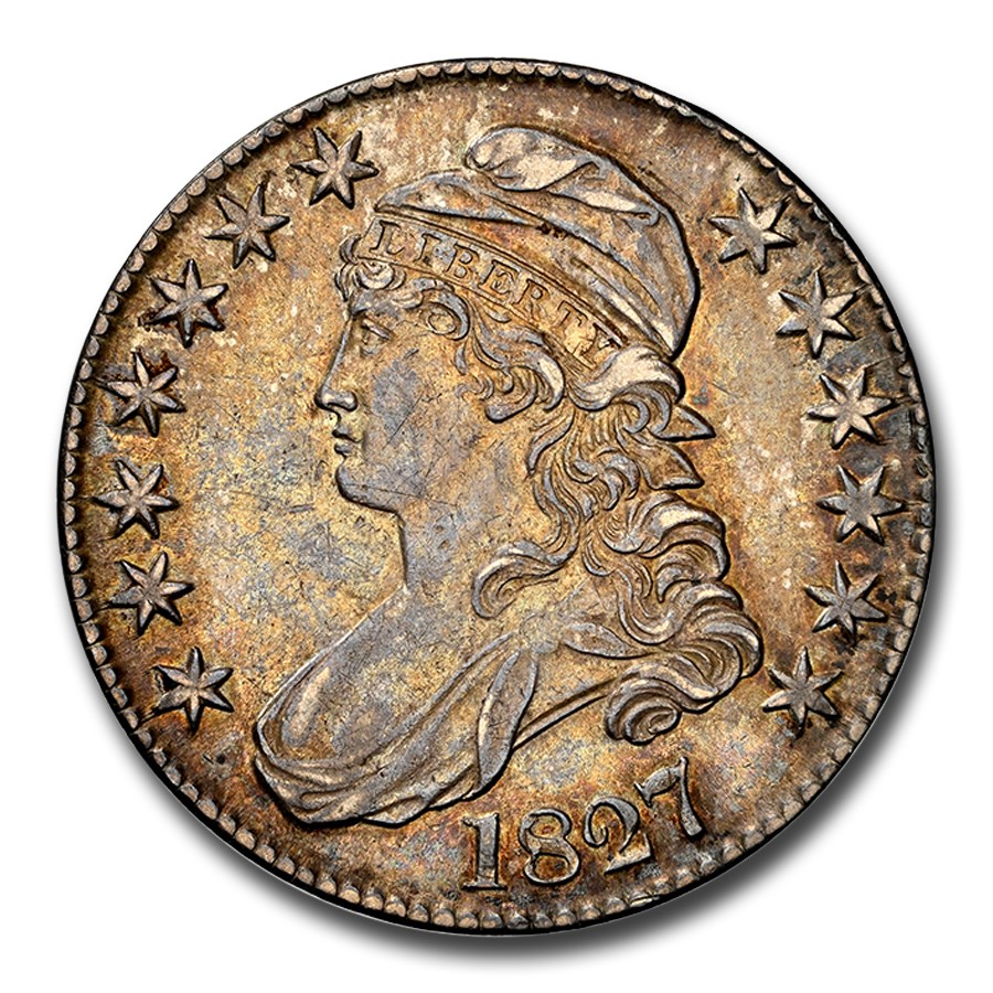 1827 Capped Bust Half Dollar AU-58 NGC