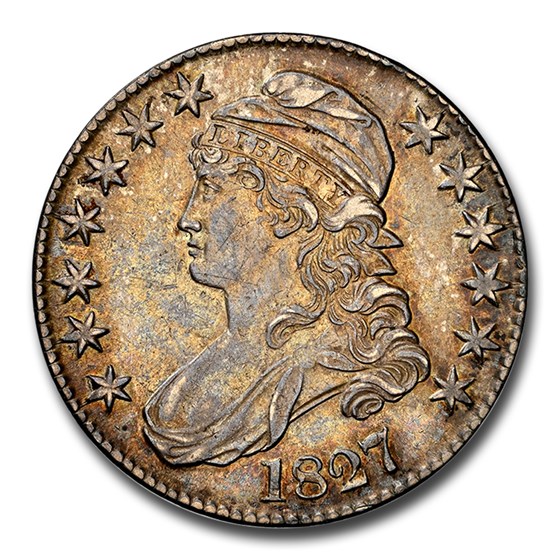 1827 Capped Bust Half Dollar AU-58 NGC 1827 Capped Bust Half Dollar AU-58 NGC