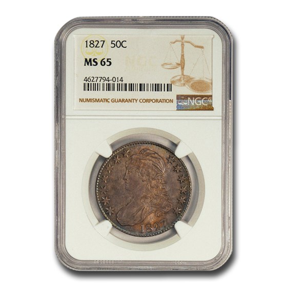 1827 Capped Bust Half Dollar MS-65 NGC 1827 Capped Bust Half Dollar MS-65 NGC