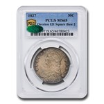 1827 Capped Bust Half Dollar MS-65 PCGS CAC (Sq. Base 2, O- 121)