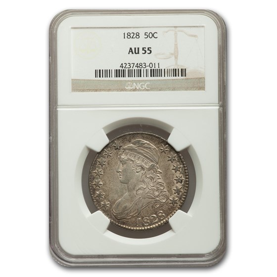 1828 Capped Bust Half Dollar AU-55 NGC 1828 Capped Bust Half Dollar AU-55 NGC