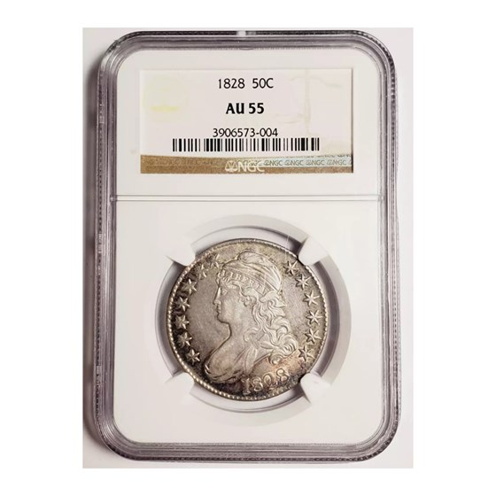 1828 Capped Bust Half Dollar AU-55 NGC 1828 Capped Bust Half Dollar AU-55 NGC