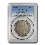 1828 Capped Bust Half Dollar AU-55 PCGS (Sq 2, Sm 8's, Lg Let.)